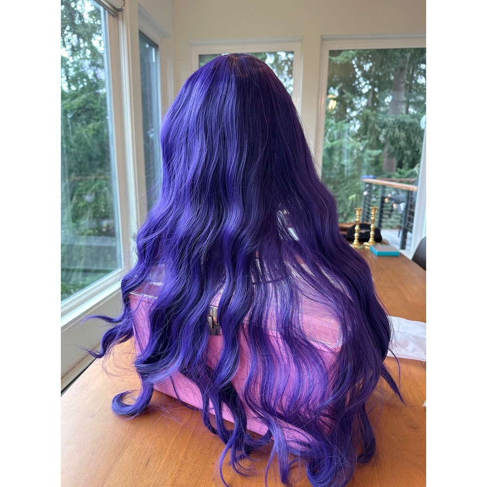 Long Purple wig
